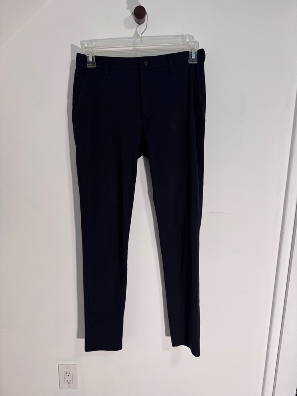 RHONE Men's Slim Black Tech Pants